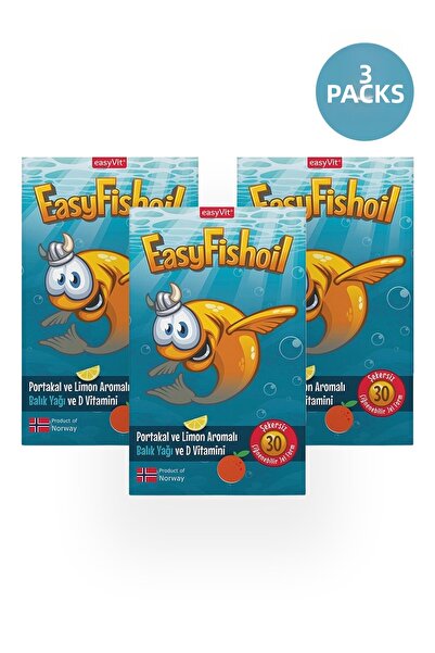 Easy Fishoil Easyfishoil 30 Gel Tablets 3 Pieces