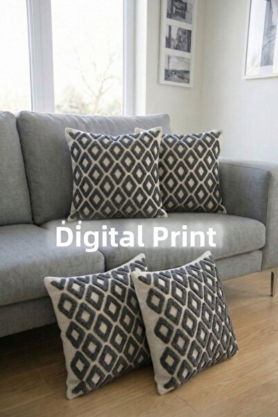 Hayal Dekoratif Μοτίβο κεντήματος Punch 3D Ψηφιακά τυπωμένο Τριγωνικό Μοτίβο ...