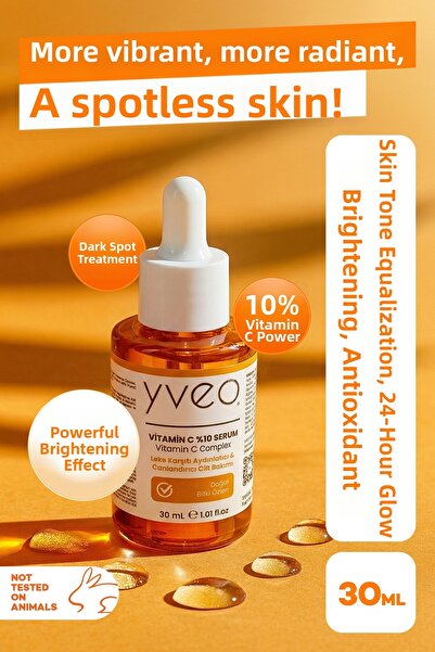 YVEO Vitamin C 10% Serum Anti-Blemish & Revitalizing Skin Care (30 ml)