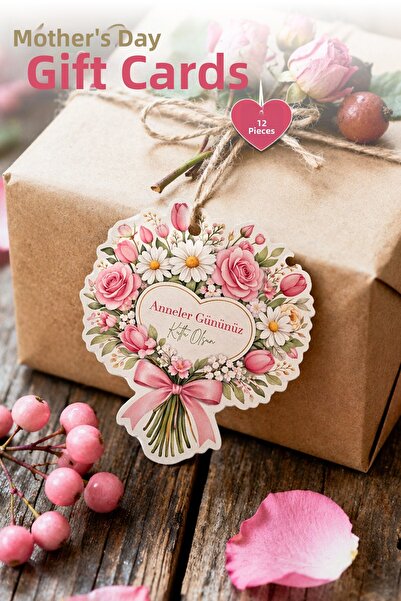 MSticker Δωροκάρτα για τη γιορτή της μητέρας 12 τεμάχια 10x10 εκ. |   Κάρτα μ...