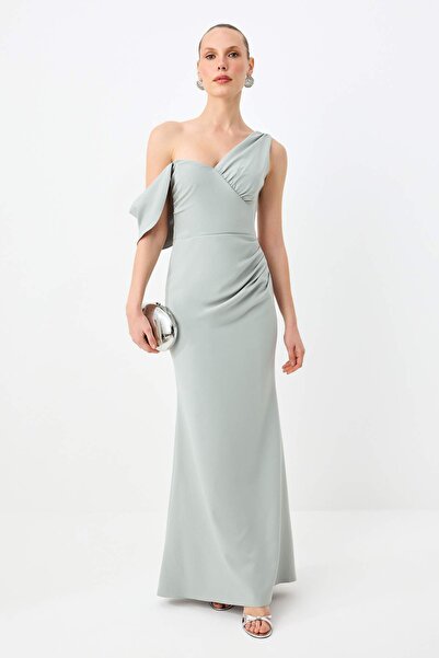 Συλλογή Trendyol Mint Απλή ύφανση Finike Maxi Βραδινό Φόρεμα & Φόρεμα Αποφοίτ...