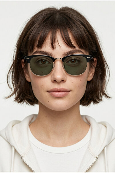 Houseofeyeris Meridian Browline Unisex Sunglasses – Vintage Square Shape, Met...