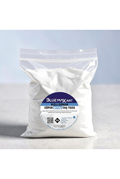 Bluemax Hızlı Donan Süper Beyaz Taş Tozu 5 Kg, Hediyelik Eşya, Heykel, Beton ...
