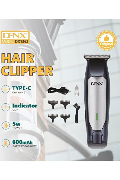 Generic DENX Professional Hair Clipper Cordless Beard Trimmer USB Rechargeabl...
