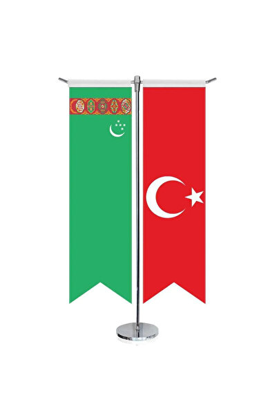 Genel Markalar Türkmenistan Cumhuriyeti Bayrağı ve Türkiye - Kırlangıç - Sate...