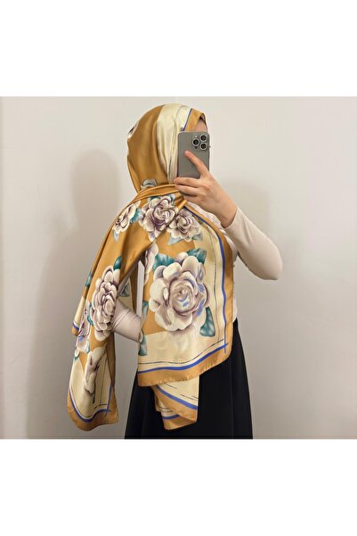 zesu co İthal Vual İpek Şal İç Göstermeyen Kaymayan Tesettür Şal