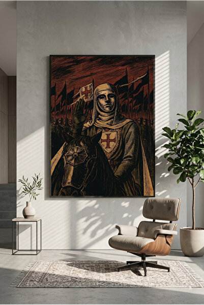 postercraft Балдуин IV Арт дървен плакат за рисуване (без рамка)