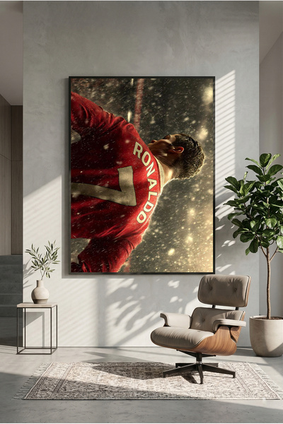 postercraft Cristiano Ronaldo 7 Ahşap Tablo Poster (Çerçevesiz)
