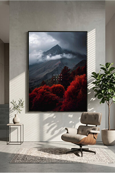 postercraft Never Look Back Nature Art Ahşap Tablo Poster (Çerçevesiz)