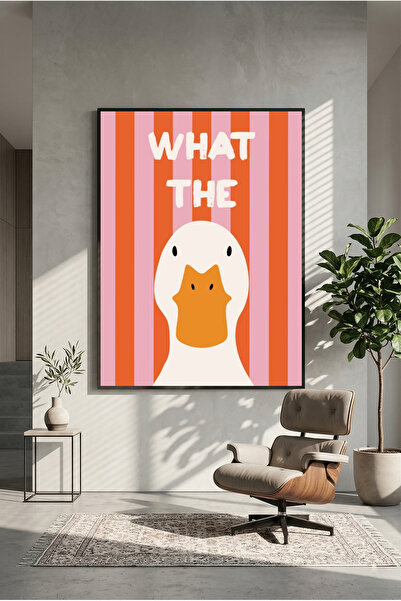postercraft What the Duck Art Wooden Table Poster (Unframed)