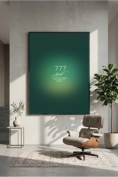 postercraft Poster din lemn 777 Luck (fără ramă)