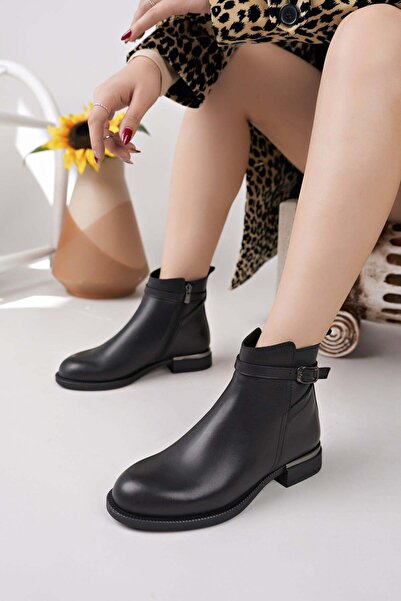 Mammamia D25KB 8380 Μαύρες Γυναικείες Μπότες από Γνήσιο Δέρμα