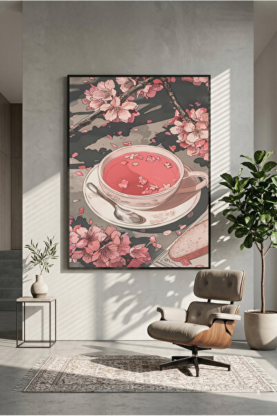 postercraft Poster din lemn Sakura Tea Chill Art (fără ramă)