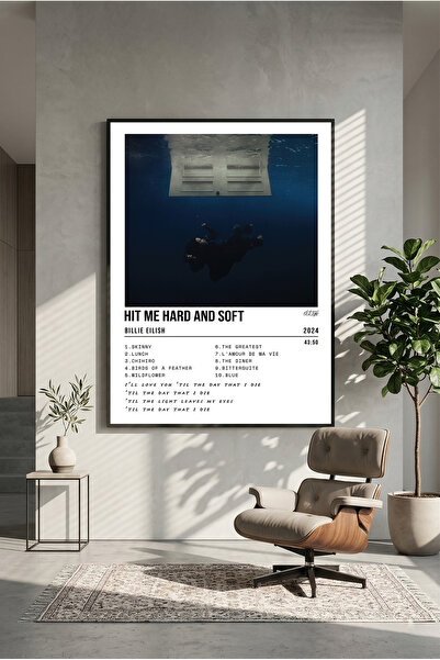 postercraft Billie Eilish Hit Me Hard and Soft Design album Poster din lemn (...