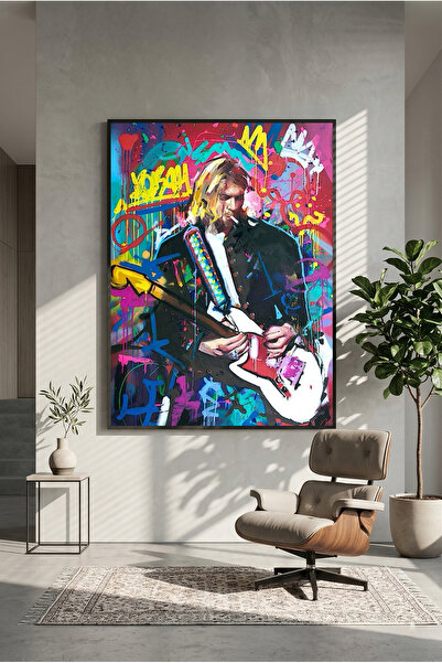 postercraft Poster artistic din lemn Kurt Cobain (fără ramă)