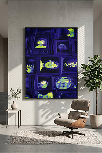 postercraft Αφίσα Ζωγραφικής Μοντέρνου Πάνελ της Μπάντας Gorillaz