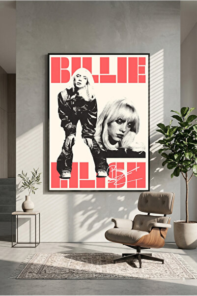 postercraft Billie Eilish Modern Panel Tablo Poster ( Çerçevesiz ) 2