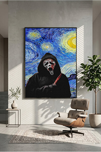 postercraft Scream x Van Gogh Poster Modern cu Pictură pe Panou