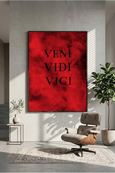 postercraft Poster de artă din lemn Veni Vidi Vici (fără ramă) 2