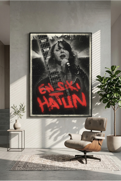 postercraft Şebnem Ferah En Sıkı Hatun Ahşap Tablo Poster (Çerçevesiz)