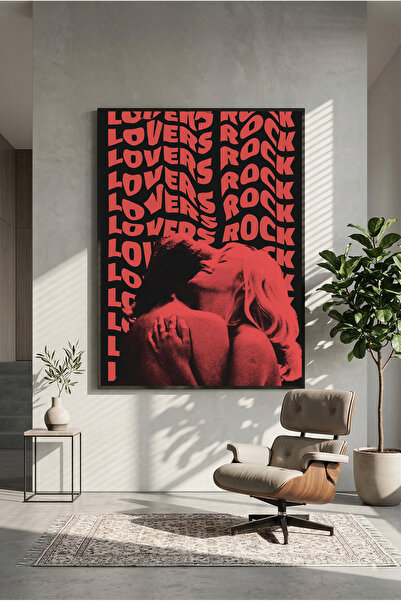 postercraft Lovers Rock TV Girl Modern Panel Tablo Poster ( Çerçevesiz )