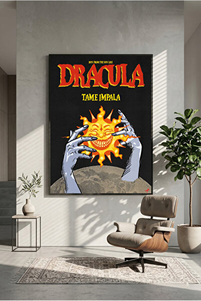 postercraft Tame Impala Drakula Retro umetnička drvena slika poster (bez okvira)
