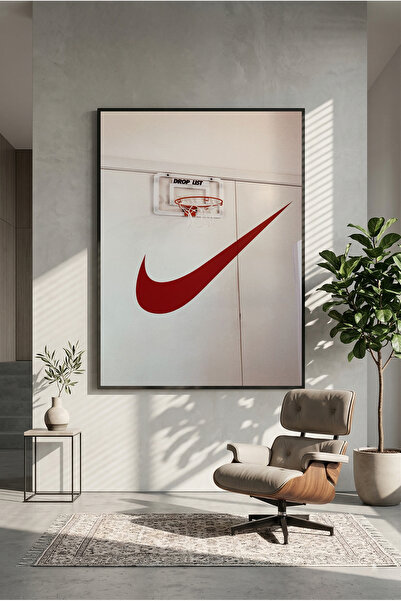 postercraft Nike x Basketball Court Ahşap Tablo Poster (Çerçevesiz)