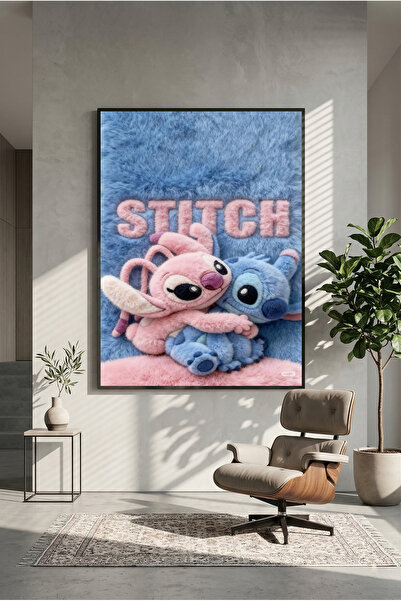 postercraft Poster modern tip panou cu Stitch și Cuplu