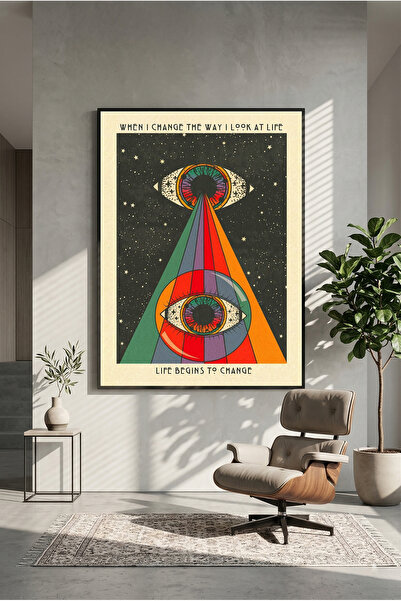 postercraft Viața începe să se transforme Poster artistic din lemn (fără ramă)