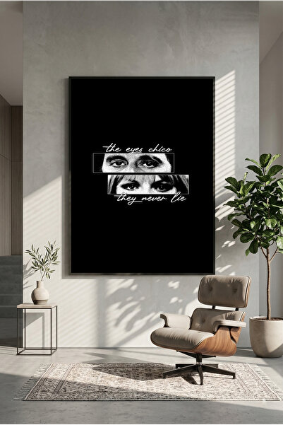 postercraft Scarface the eyes chico Art Modern Panel Tablo Poster ( Çerçevesiz )