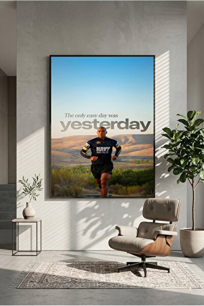 postercraft David Goggins Motivational Modern Panel Tablo Poster ( Çerçevesiz )