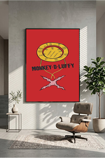 postercraft Αφίσα Ξύλινης Ζωγραφικής με τον Monkey D Luffy και το καπέλο του ...