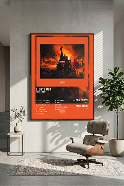 postercraft Ezhel x Ufo361 Lights Out Dizajn albuma Drveni poster sa slikama ...
