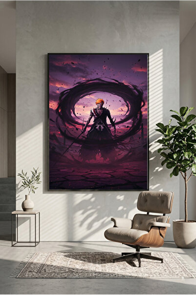 postercraft Bleach Ichigo Kurosaki umetnički drveni poster sa slikom (bez okv...