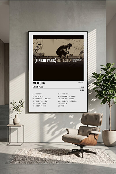 postercraft Linkin Park Meteora Albüm Tasarım Modern Panel Tablo Poster ( Çer...