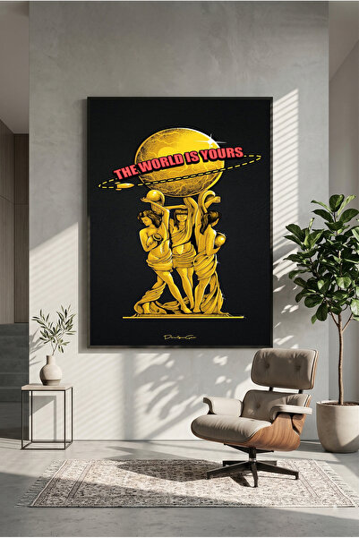 postercraft Scarface Lumea este a ta Poster modern tip tablou pe panou