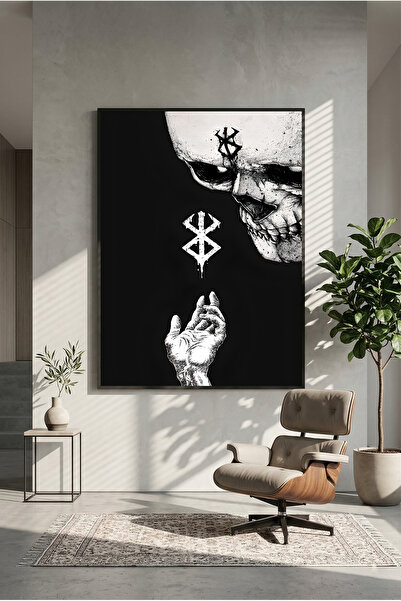 postercraft Poster Tablou Modern cu Craniu de Schelet Berserk