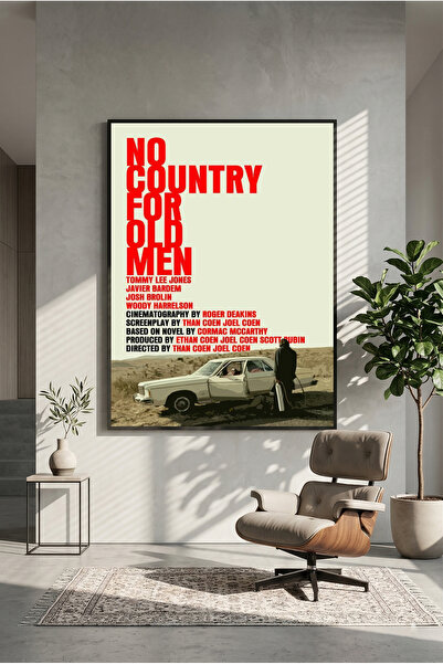 postercraft Poster din lemn „No Country For Old Men” (fără ramă)