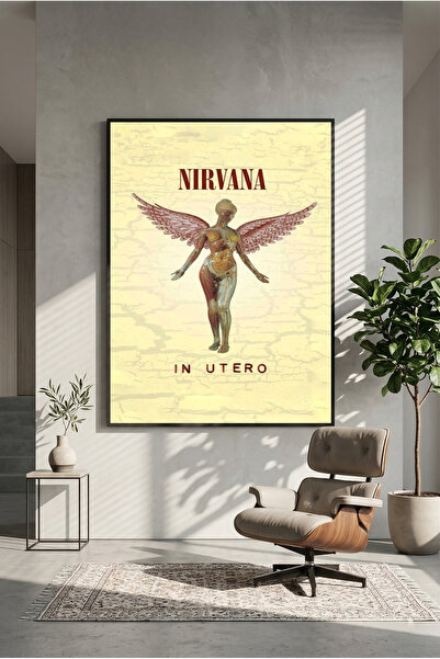 postercraft Poster din lemn pentru albumul Nirvana In Utero (fără ramă)