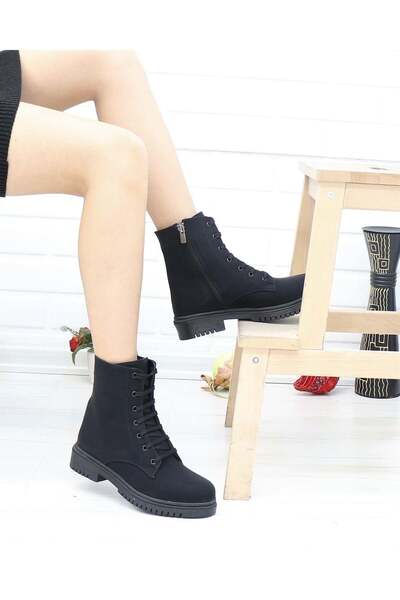 Nesil Shoes Γυναικείες μπότες Sdf 042 Black Emerald