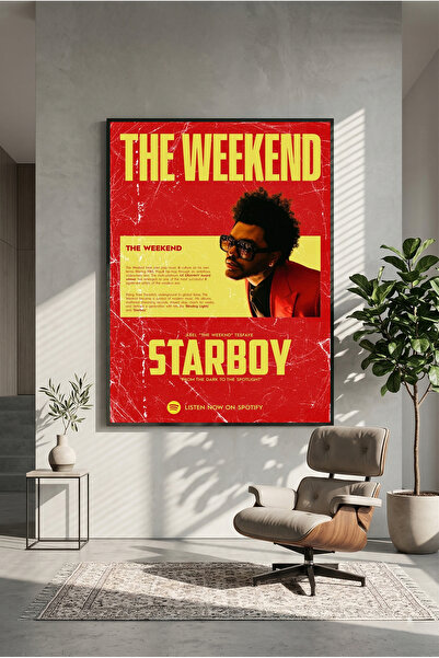 postercraft The Weeknd Starboy Ξύλινη Αφίσα Πίνακα (Χωρίς Πλαίσιο)