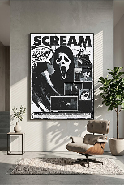 postercraft Poster din lemn Scream (fără ramă)