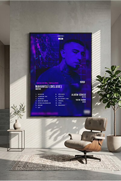 postercraft Motive Makaveli(Deluxe) Album Tasarım Modern Panel Tablo Poster (...