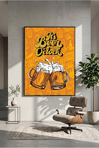 postercraft E ora pentru bere! Poster artistic din lemn (fără ramă)