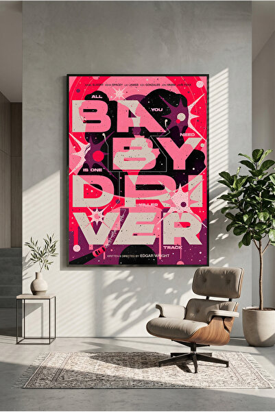 postercraft Αφίσα Ταινίας Baby Driver σε Μοντέρνο Στυλ Πίνακα Τέχνης