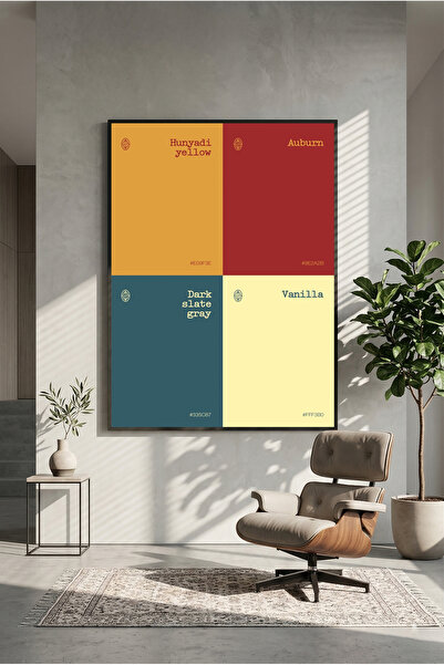 postercraft Poster modern colorat, tip panou, pentru pictură
