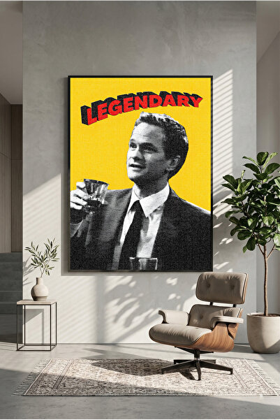 postercraft Как се срещнах с твоята майка Барни Легендарен дървен плакат (Без...