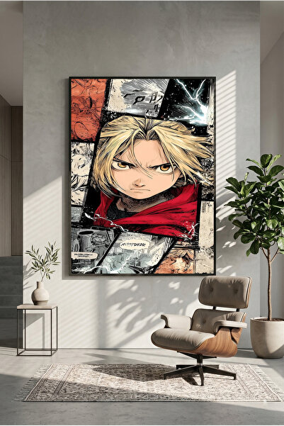 postercraft Фулметал Алхимист Едуард Елрик Арт Модерен Панелен Плакат/Картина "