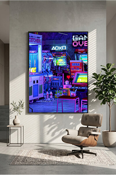 postercraft Poster din lemn cu artă Chill Gaming Club (fără ramă)