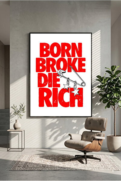 postercraft Născut să strigă, mor să râd. Artă modernă, tablou pe panou, poster.